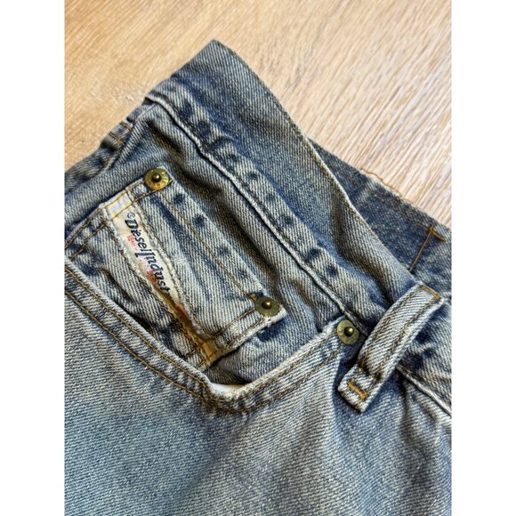 Vintage Y2K Diesel Industry Denim Jeans Straight Kratt Button Fly 36x30 Italy - Picture 9 of 10